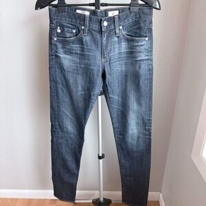 AG Jeans Adriano Goldschmied The Nikki Relaxed Skinny Dark Wash Jeans Size 26R